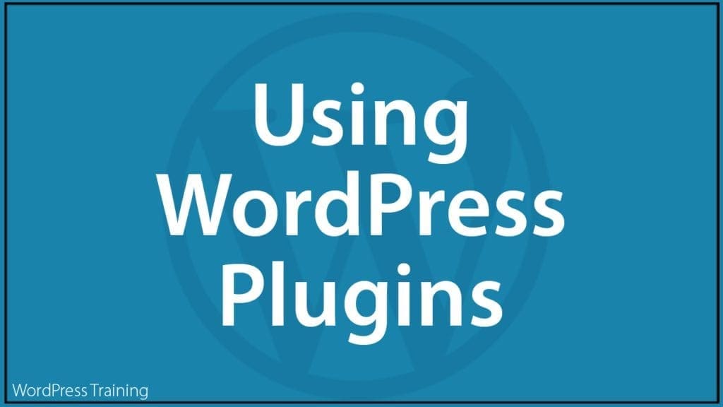 Using WordPress Plugins