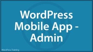 How To Use The WordPress Mobile App - Admin