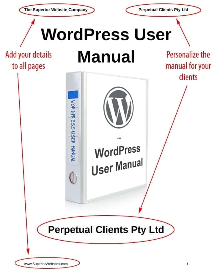 WordPress User Manual - Rebrandable