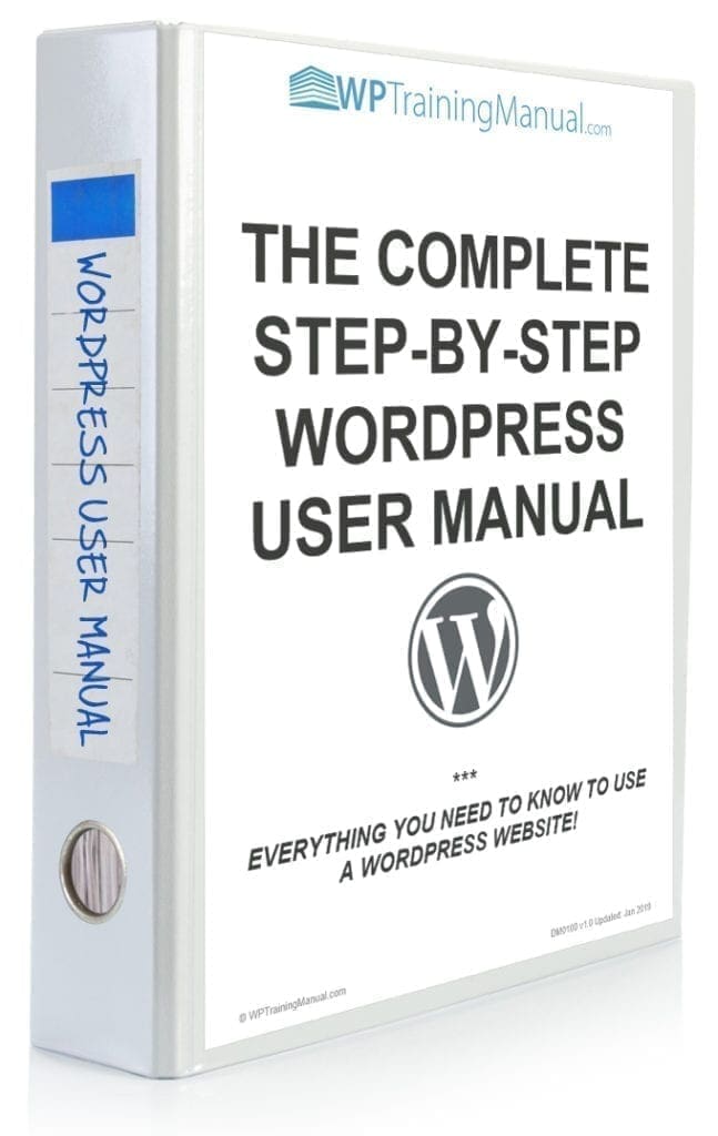 The Complete Step-By-Step WordPress User Manual [WPMU-001]