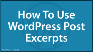 How To Use Post Excerpts In WordPress