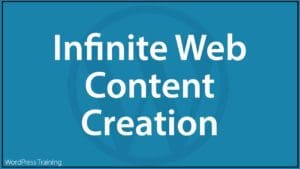 Infinite Web Content Creation