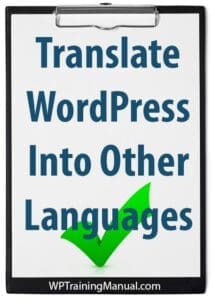 Translate Wordpress