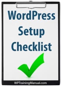 WordPress Website Setup Checklist
